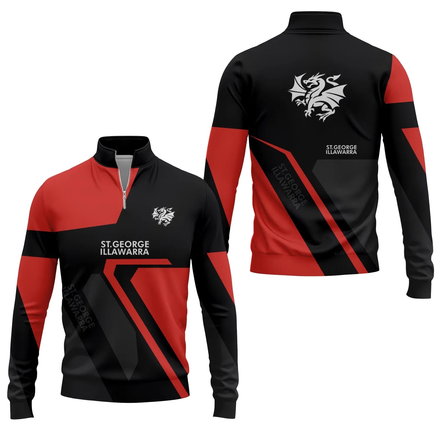 St George Illawarra Dragons Quarter-zip Pullover SC117