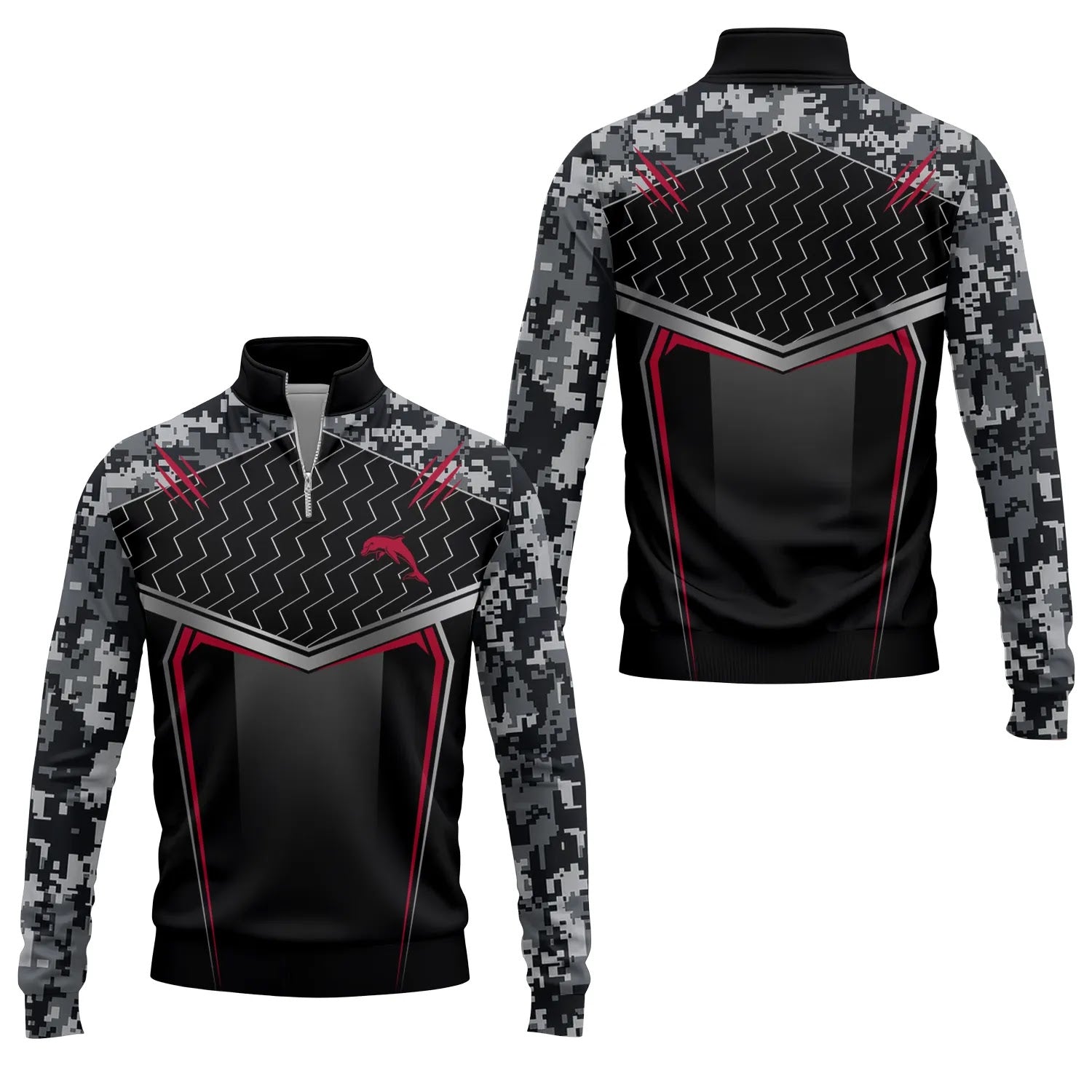 Dolphins Quarter-zip Pullover SC115
