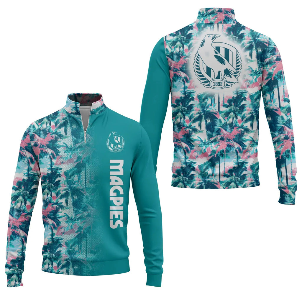 Collingwood Magpies Quarter-zip Pullover SHW061