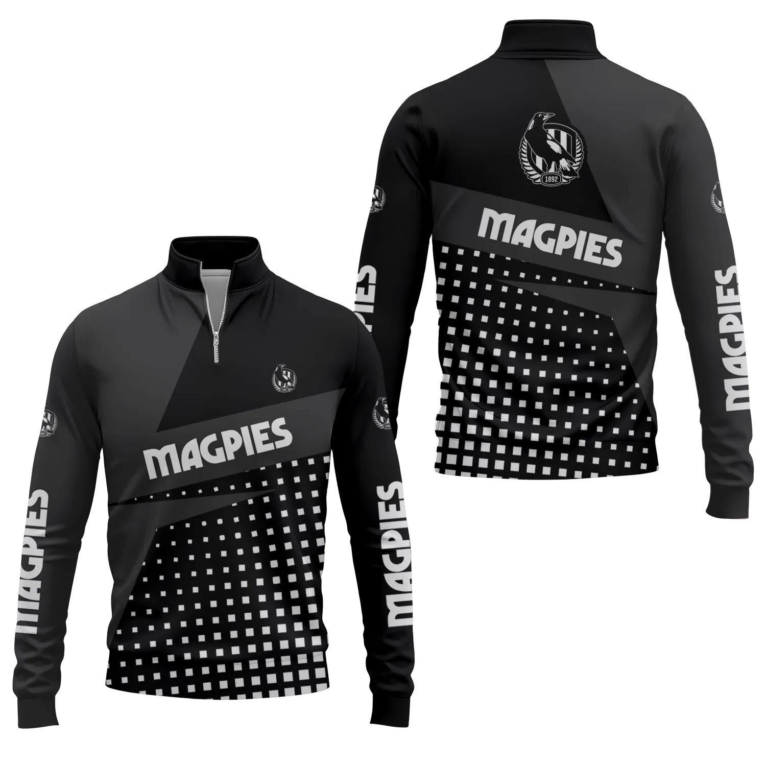 Collingwood Magpies Quarter-zip Pullover SC083