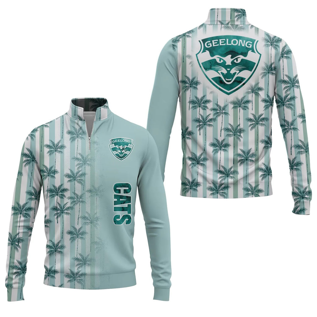 Geelong Cats Quarter-zip Pullover SHW028
