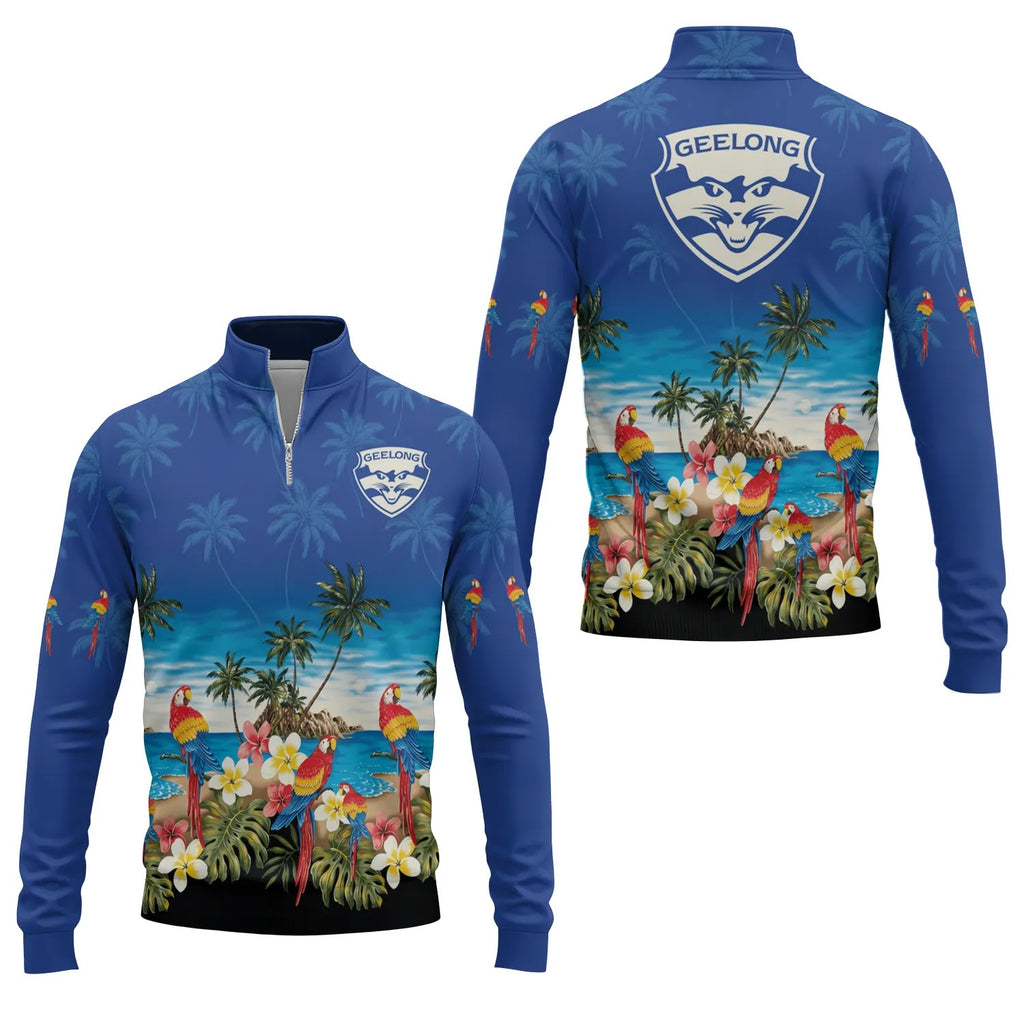 Geelong Cats Quarter-zip Pullover SHW005