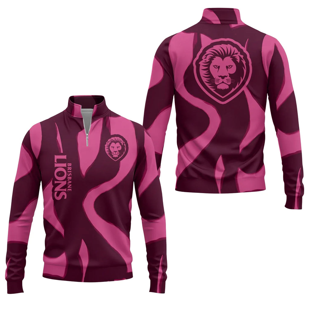 Brisbane Lions Quarter-zip Pullover SHW068