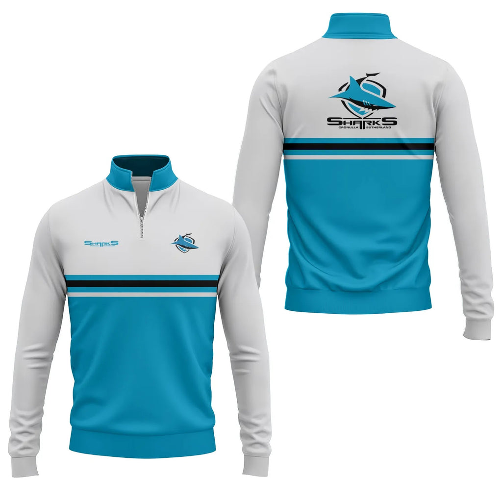 Cronulla-Sutherland Sharks Quarter-zip Pullover SC015