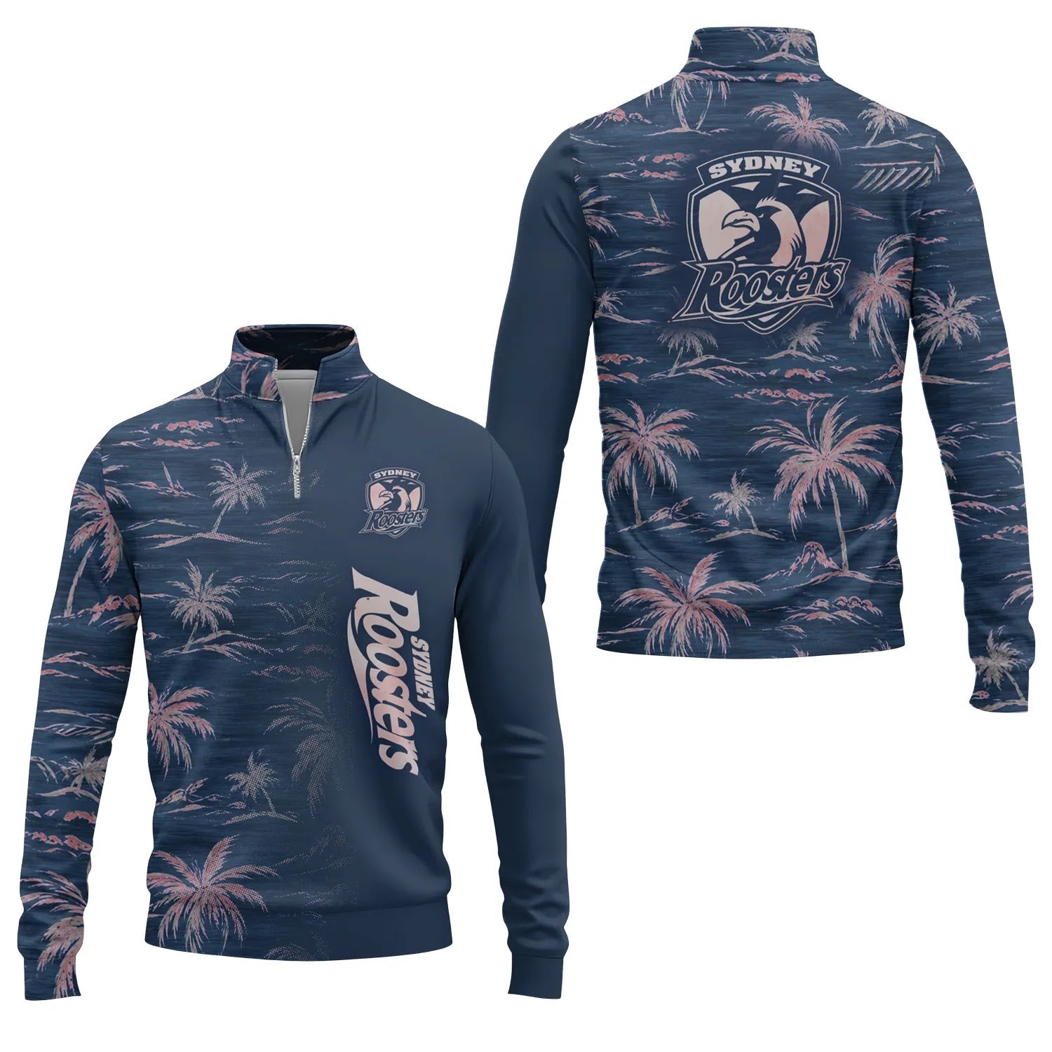 Sydney Roosters Quarter-zip Pullover SHW013