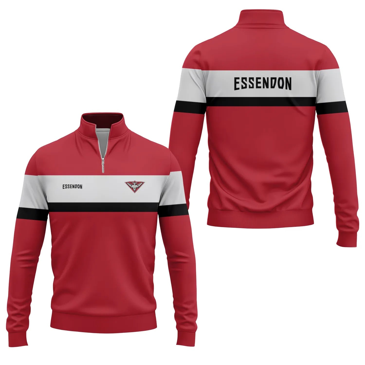 Essendon Bombers Quarter-zip Pullover SC046