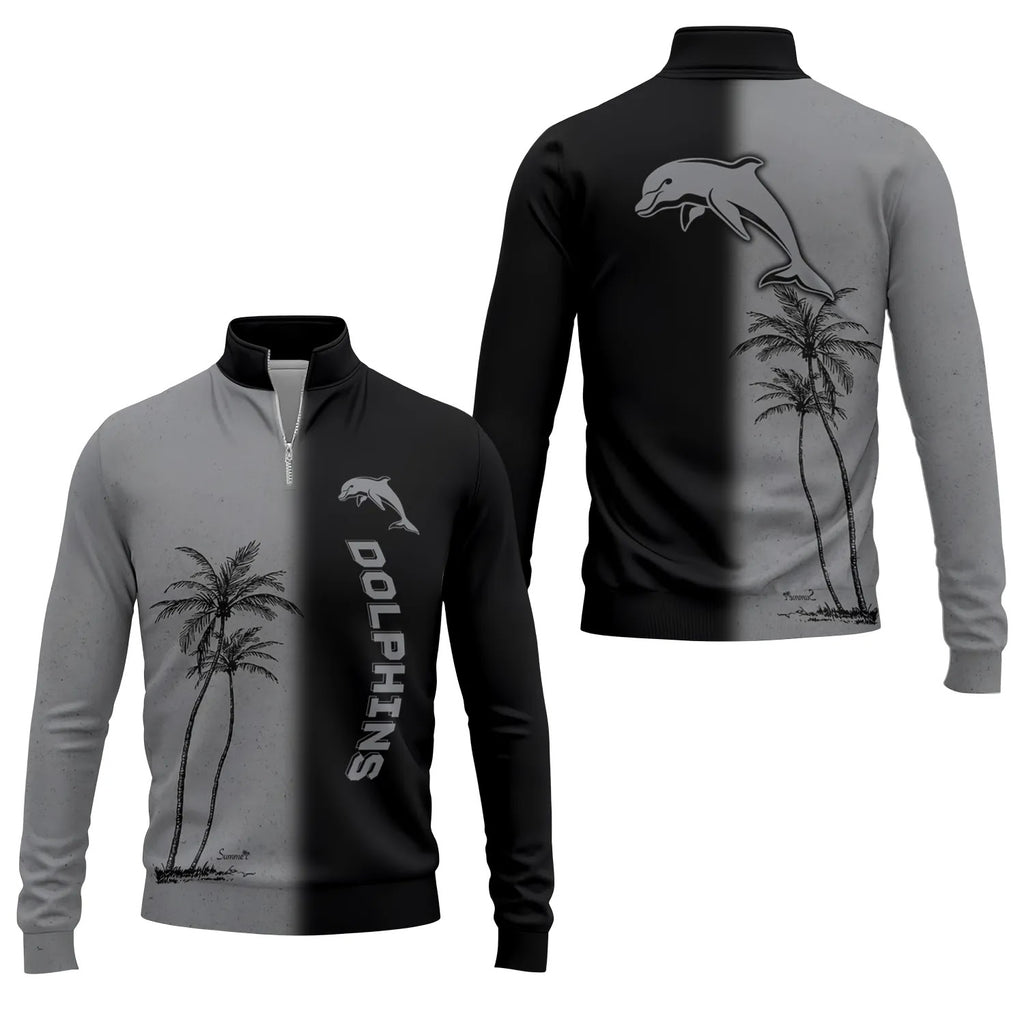 Dolphins Quarter-zip Pullover SHW037