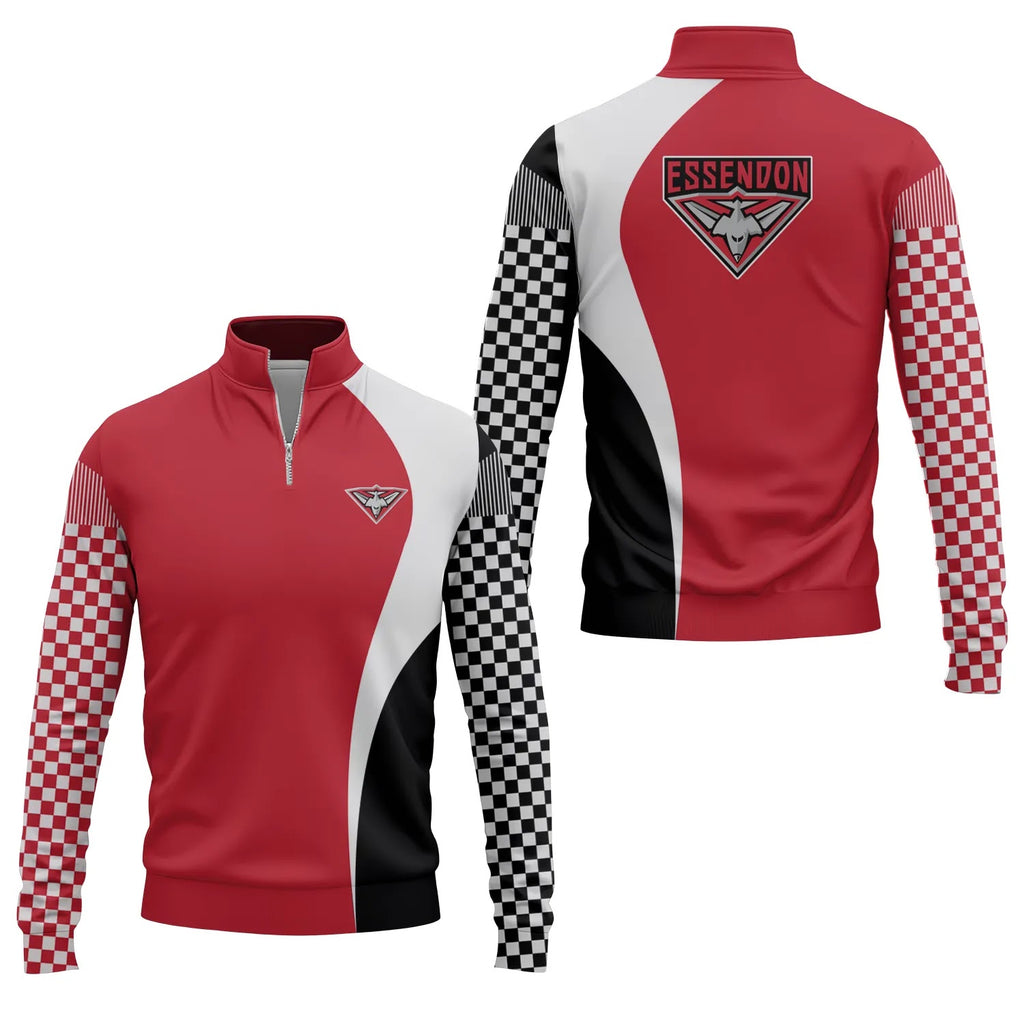 Essendon Bombers Quarter-zip Pullover SC073