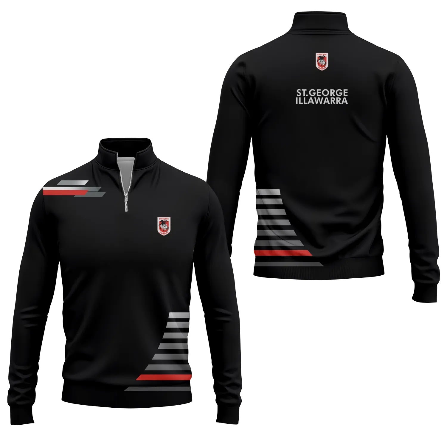 St George Illawarra Dragons Quarter-zip Pullover SC034