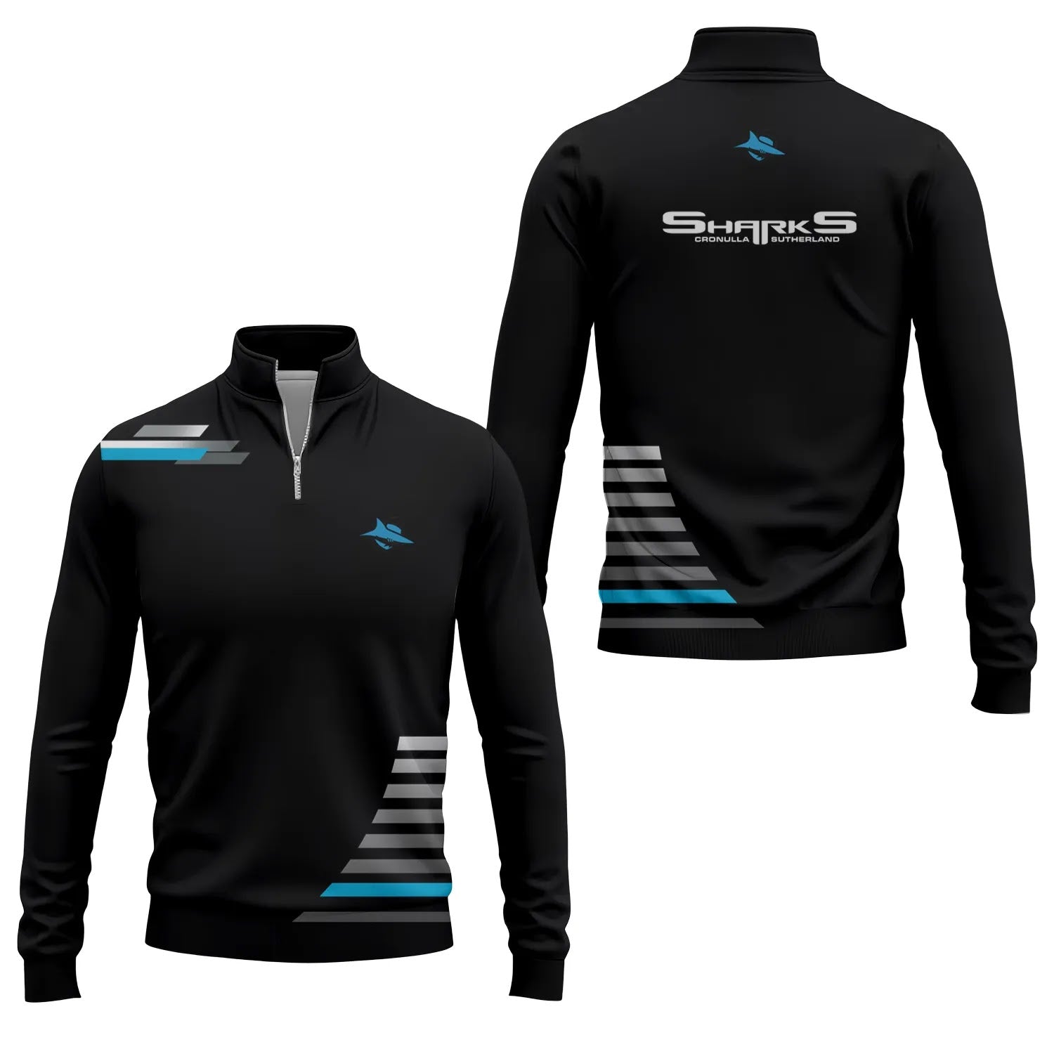 Cronulla-Sutherland Sharks Quarter-zip Pullover SC034