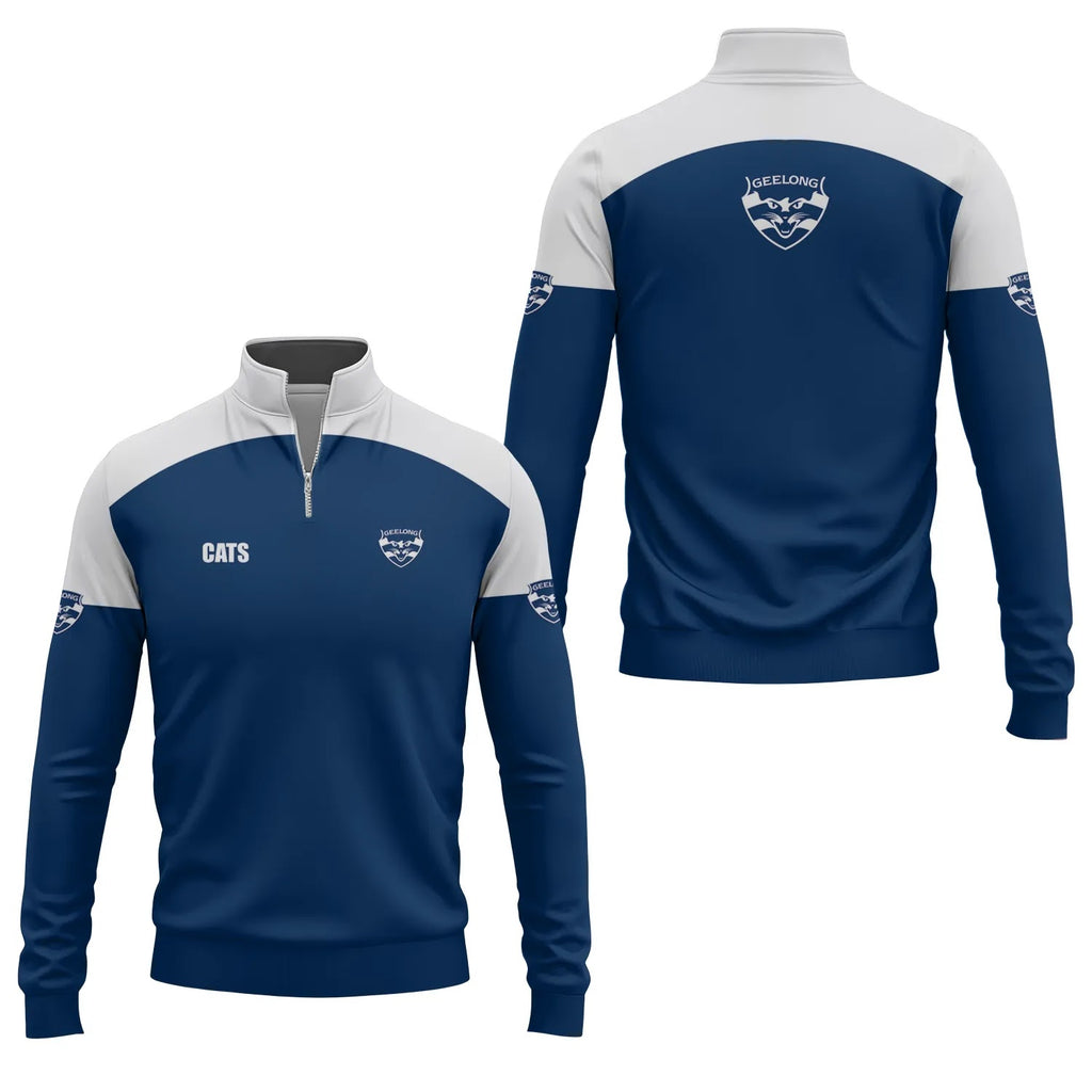 Geelong Cats Quarter-zip Pullover SC087