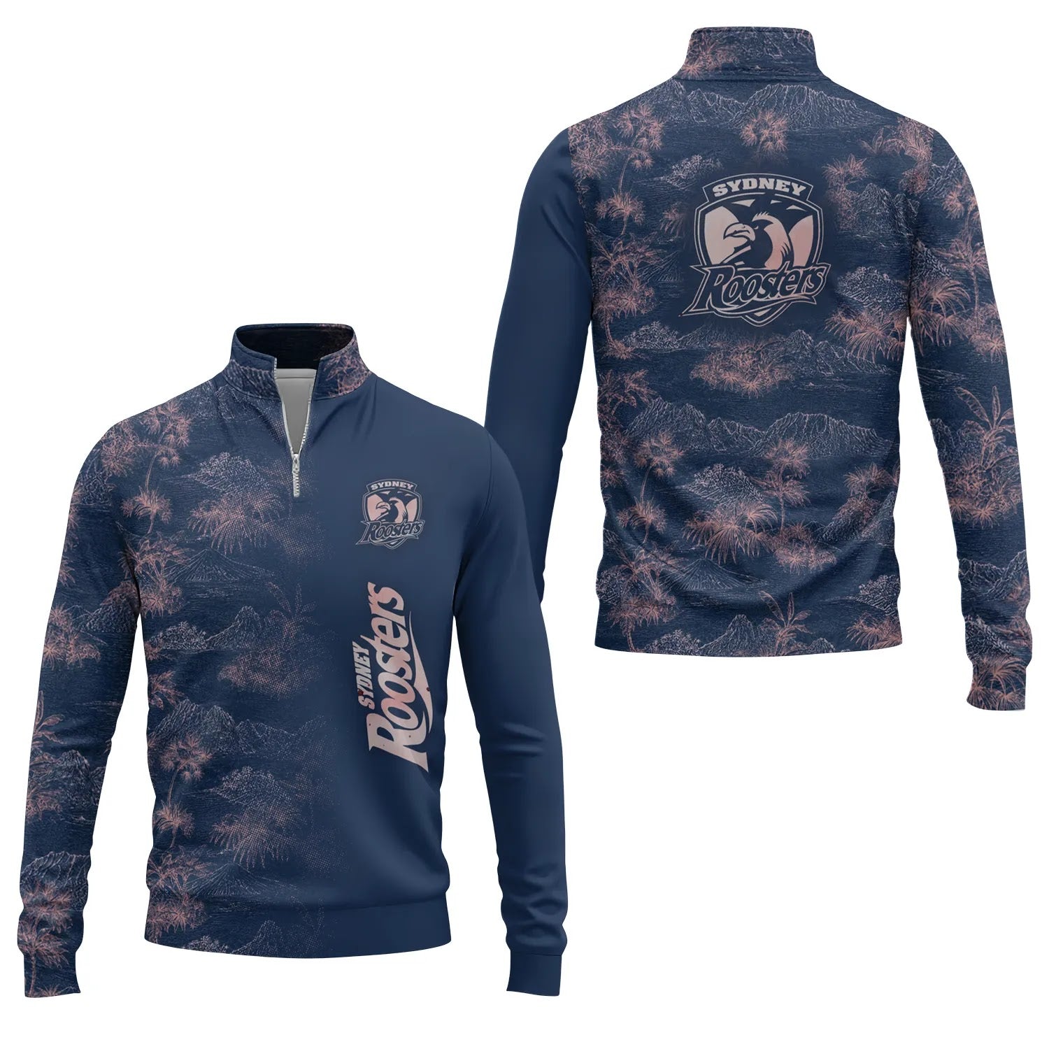 Sydney Roosters Quarter-zip Pullover SHW007