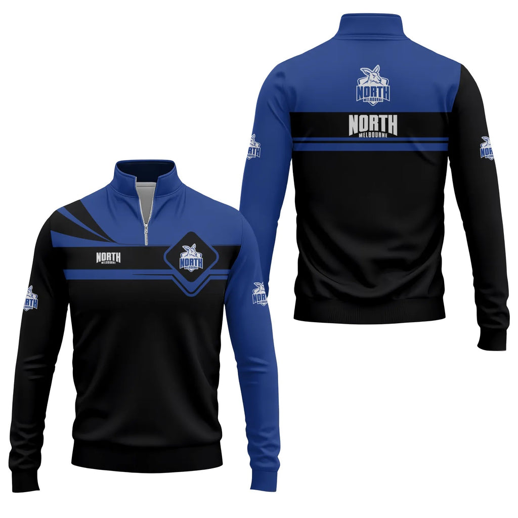North Melbourne Kangaroos Quarter-zip Pullover SC066