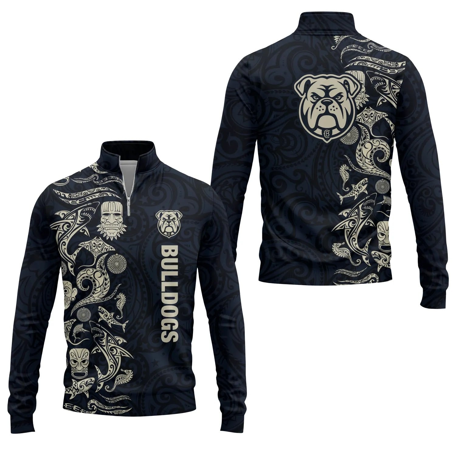Canterbury-Bankstown Bulldogs Quarter-zip Pullover SHW033