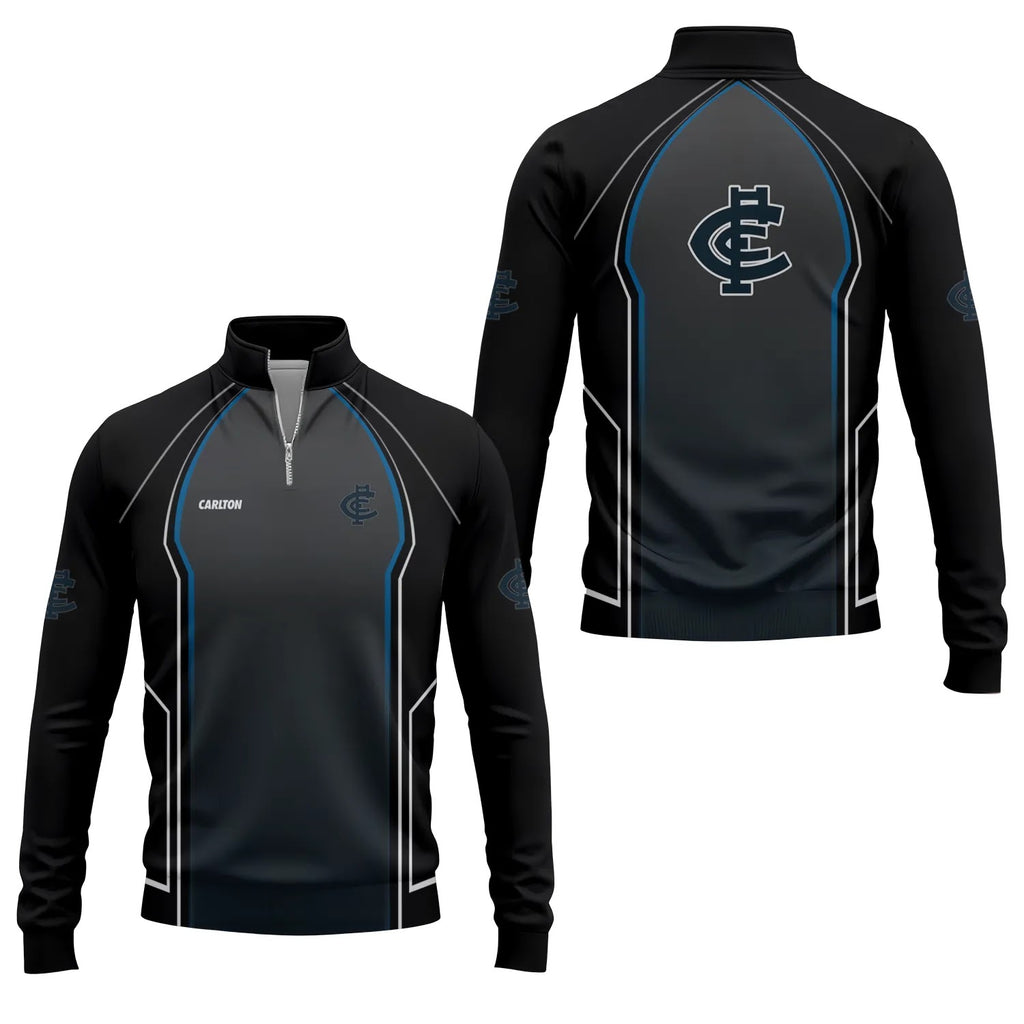 Carlton Blues Quarter-zip Pullover SC061