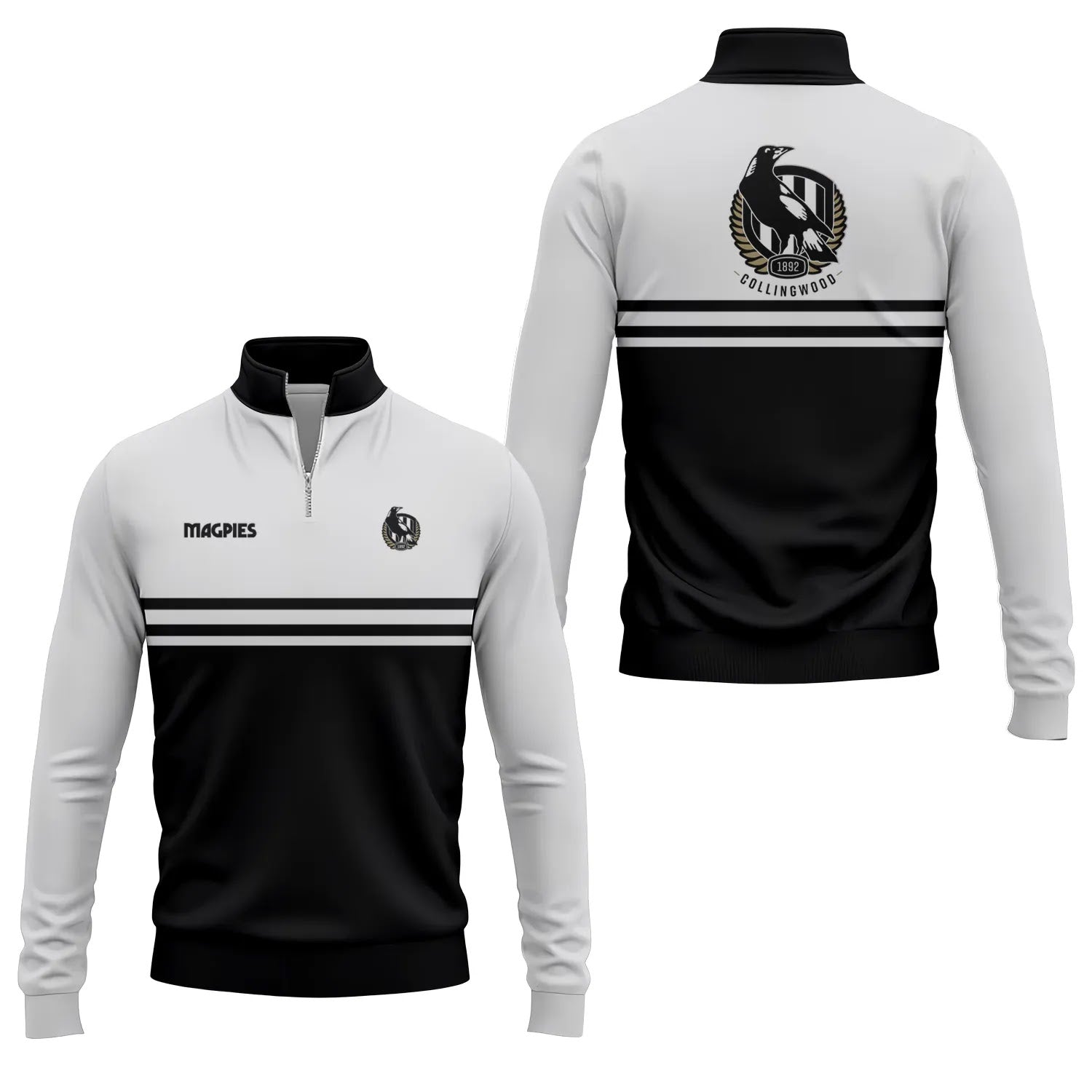 Collingwood Magpies Quarter-zip Pullover SC015