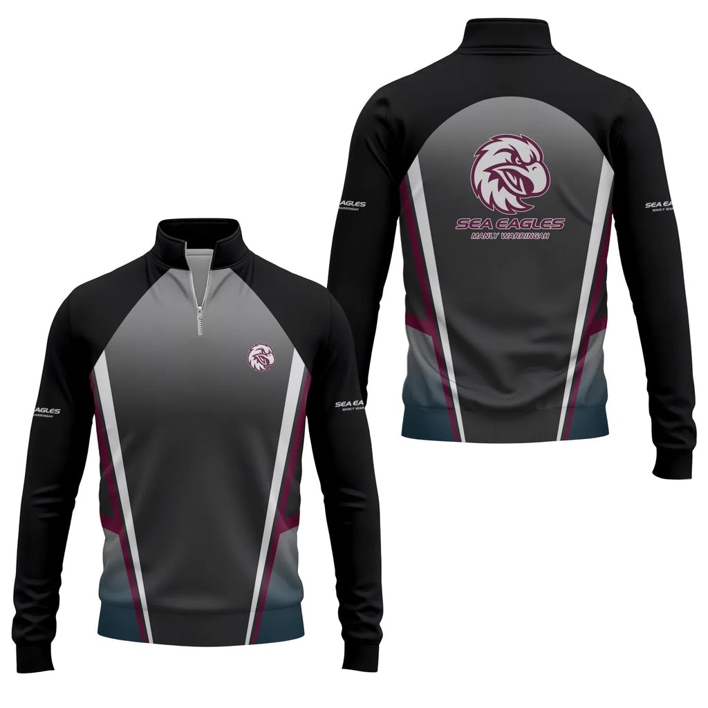 Manly Warringah Sea Eagles Quarter-zip Pullover SC037