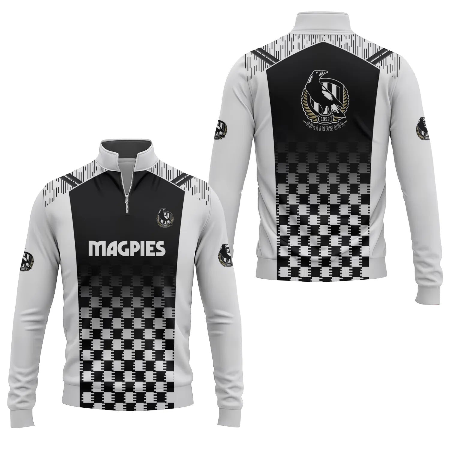 Collingwood Magpies Quarter-zip Pullover SC063