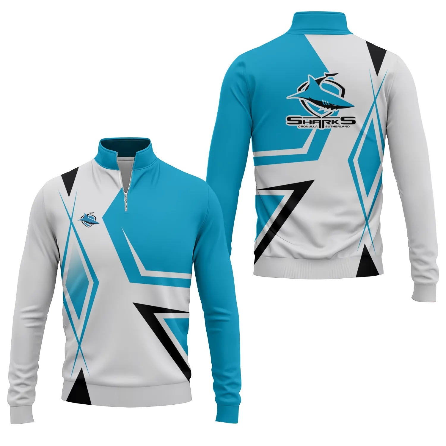 Cronulla-Sutherland Sharks Quarter-zip Pullover SC080
