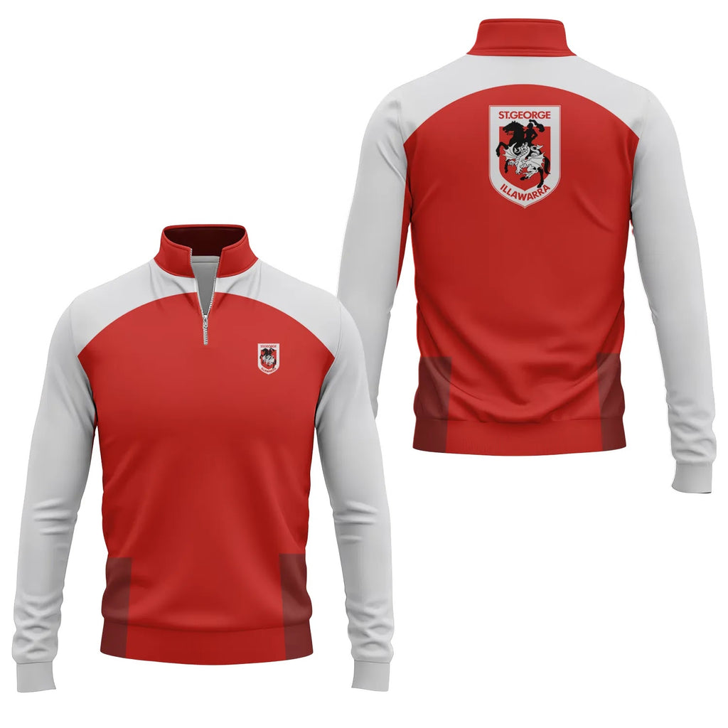 St George Illawarra Dragons Quarter-zip Pullover SC016
