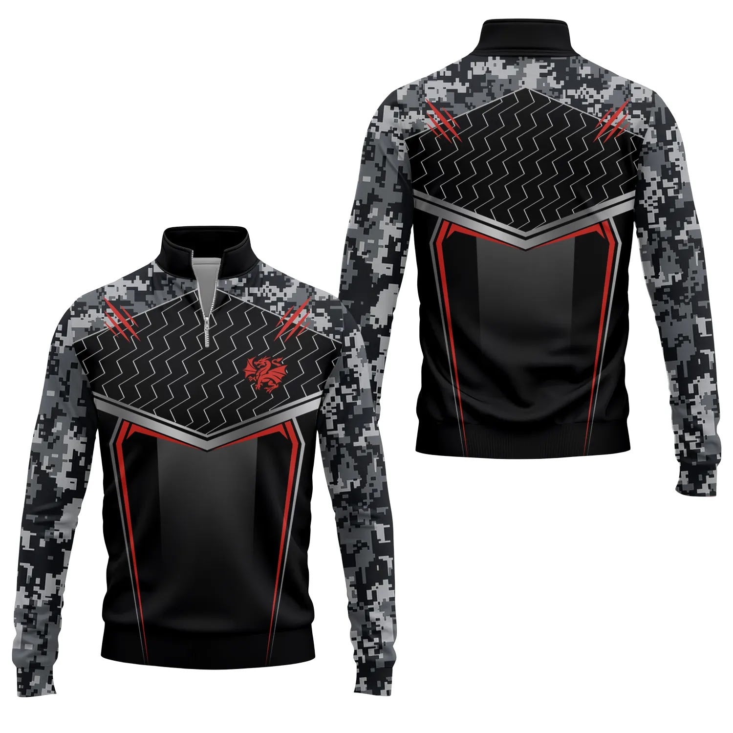 St George Illawarra Dragons Quarter-zip Pullover SC115