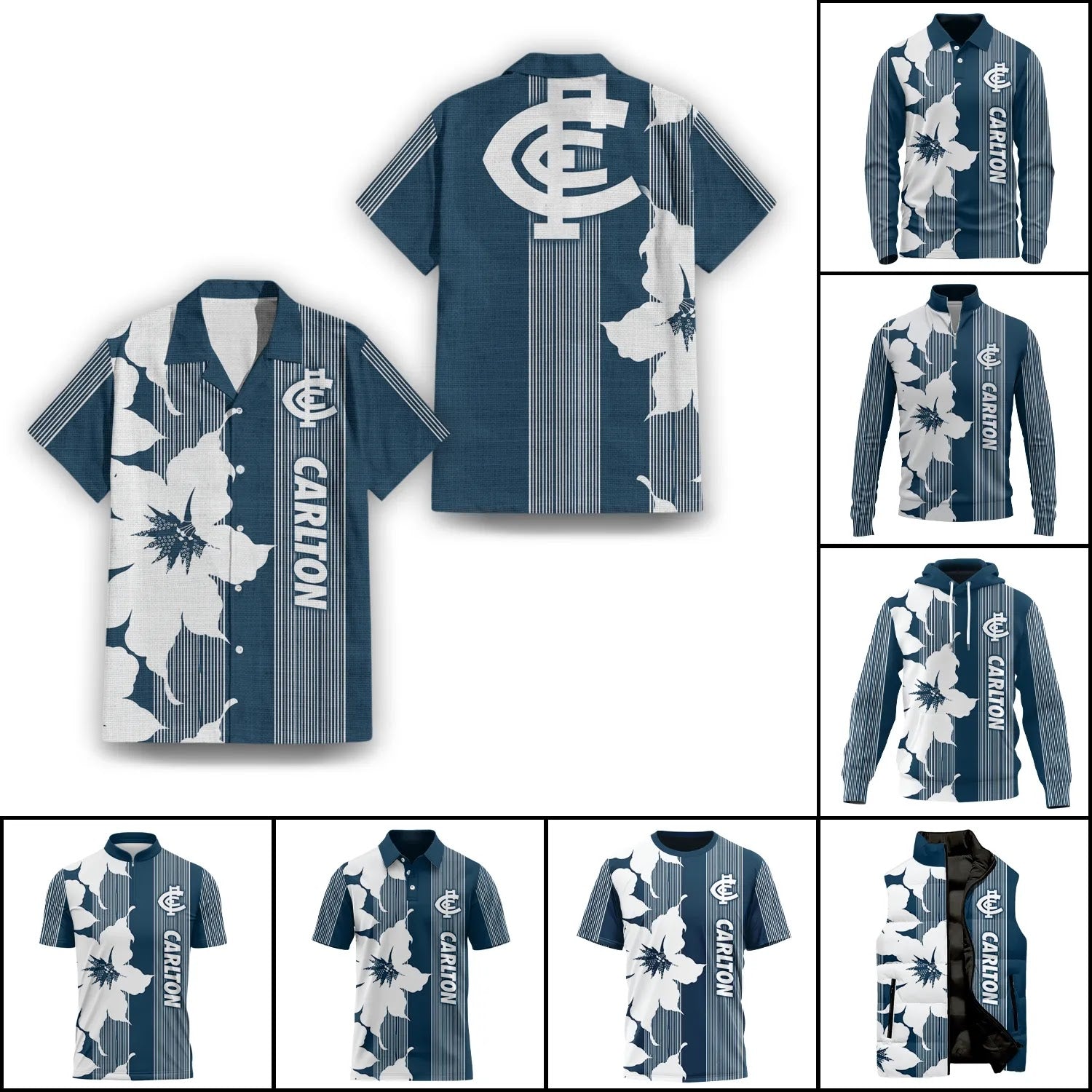 Carlton Blues Apparels SHW039