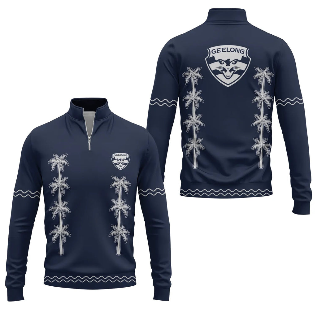 Geelong Cats Quarter-zip Pullover SHW065