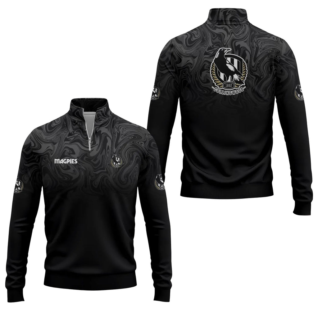 Collingwood Magpies Quarter-zip Pullover SC091