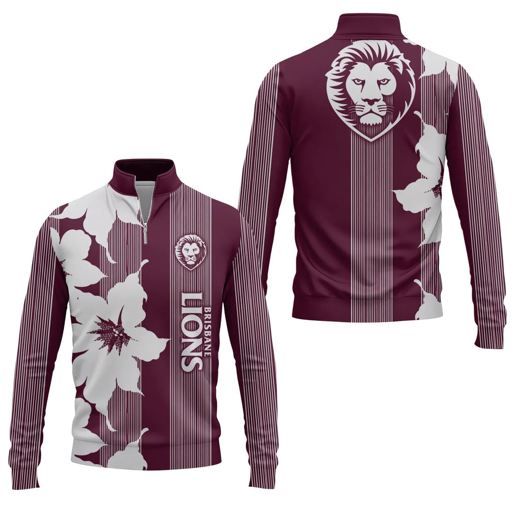 Brisbane Lions Quarter-zip Pullover SHW039